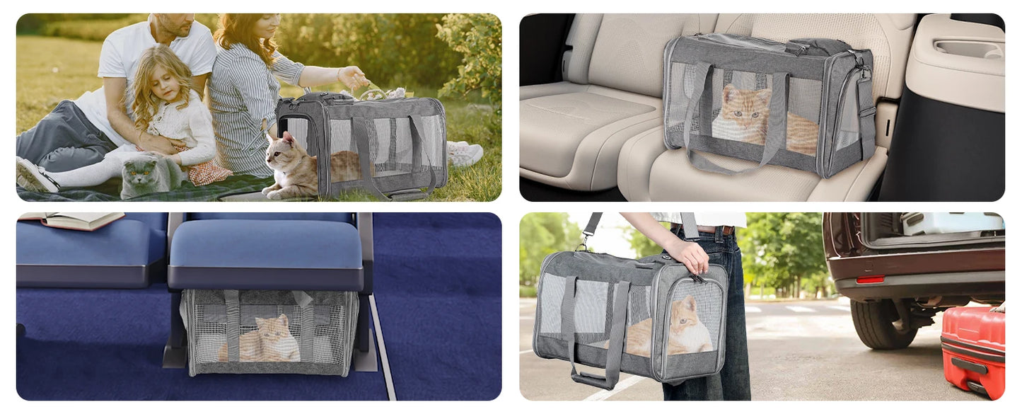 Airline Pet Carrier Soft Travel Bag