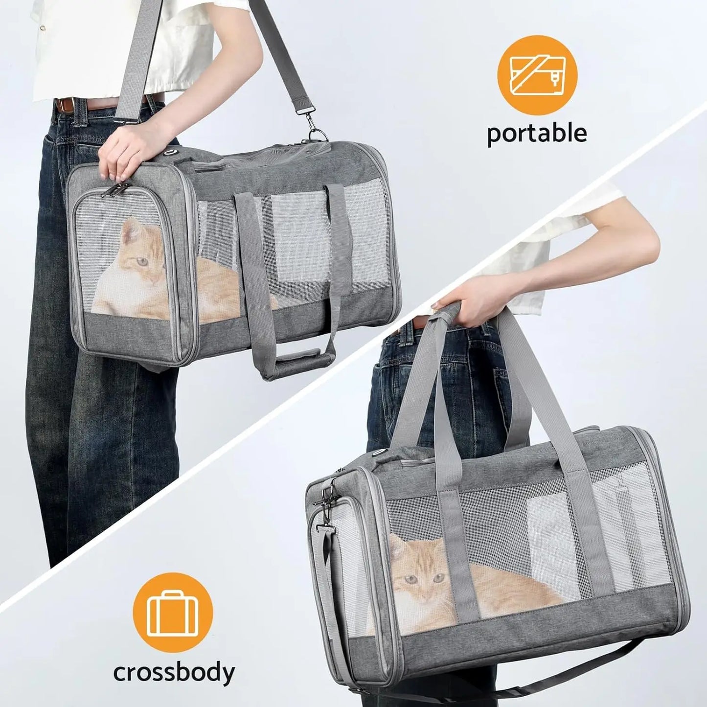 Airline Pet Carrier Soft Travel Bag