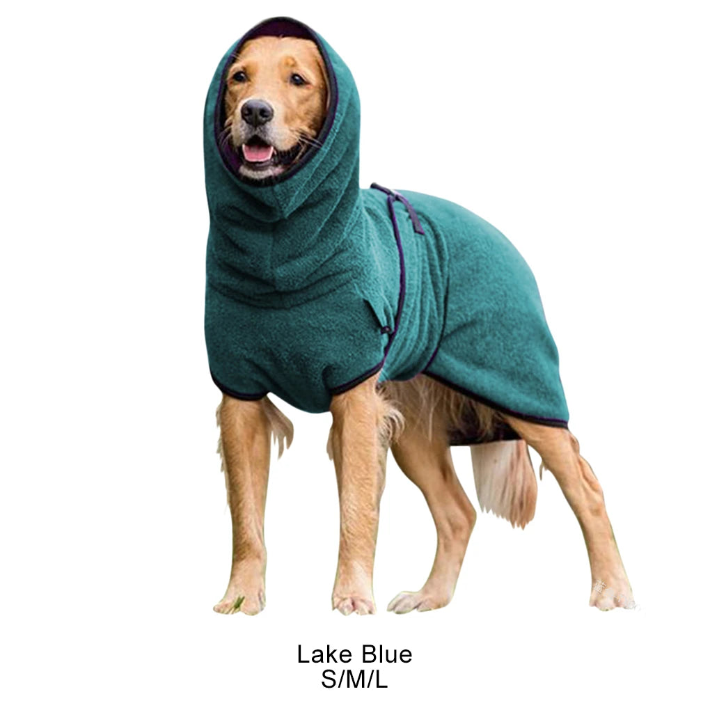 Skin and Soft Dog Bathrobe Towel With Hoodies