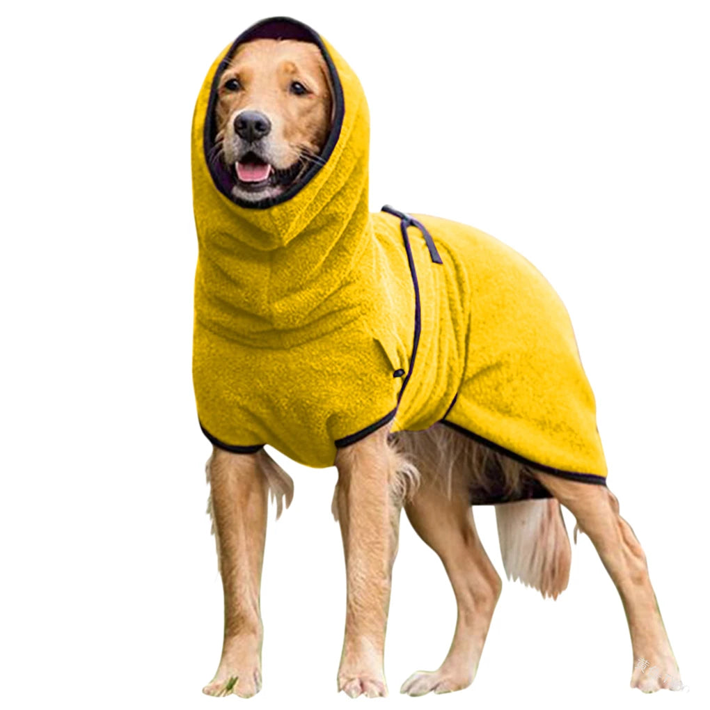 Skin and Soft Dog Bathrobe Towel With Hoodies