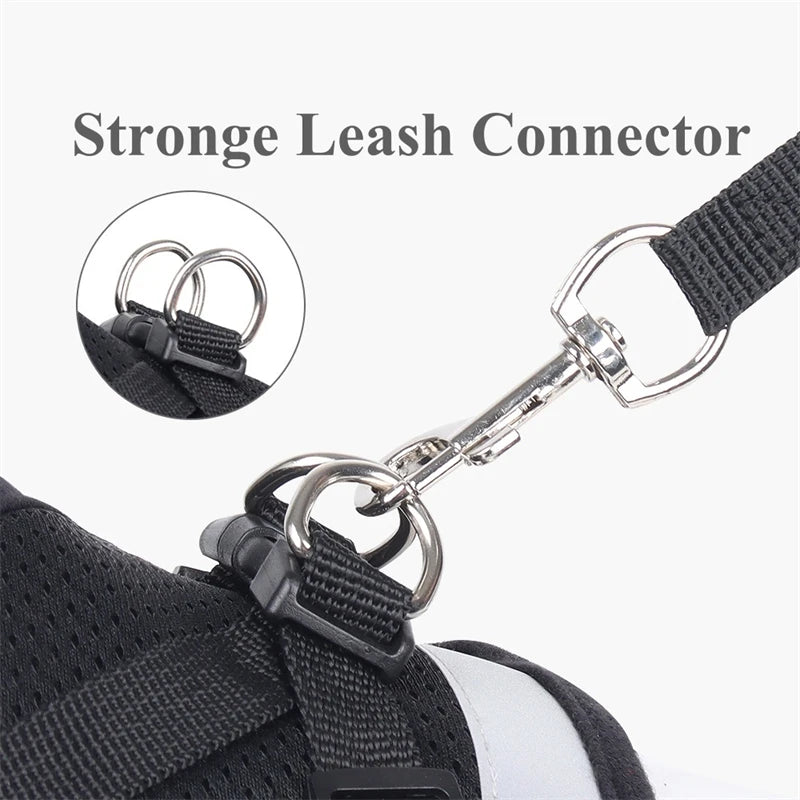 Adjustable Pet Dog Cat Harness and Leash Set