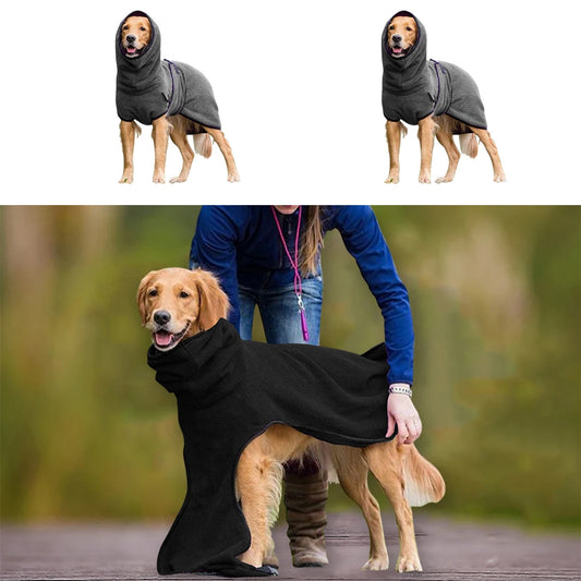 Skin and Soft Dog Bathrobe Towel With Hoodies