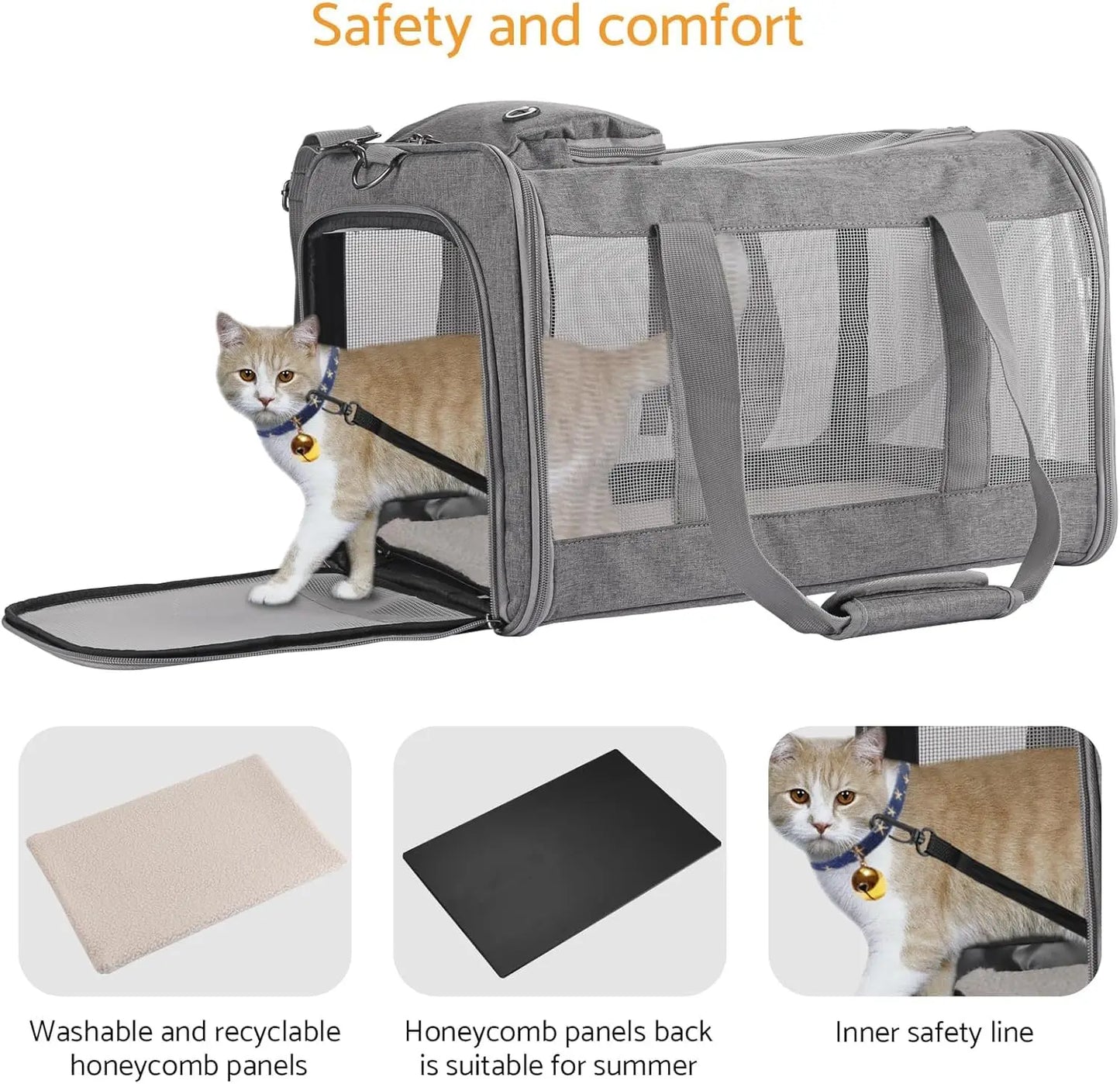 Airline Pet Carrier Soft Travel Bag