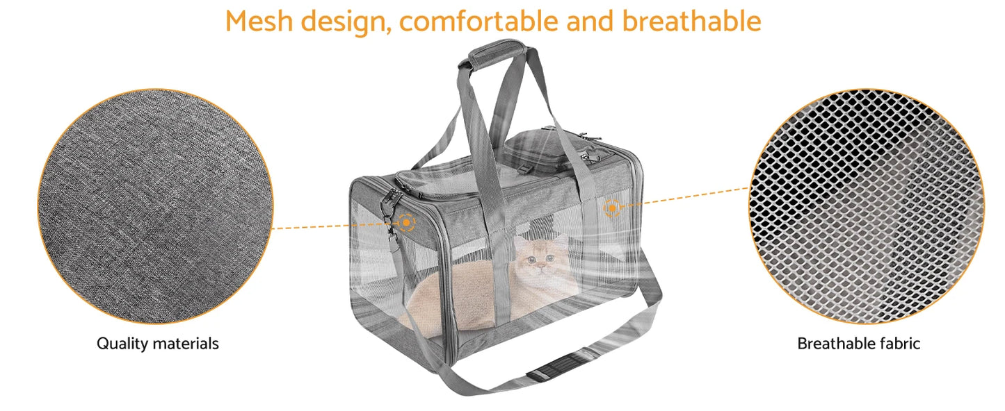 Airline Pet Carrier Soft Travel Bag