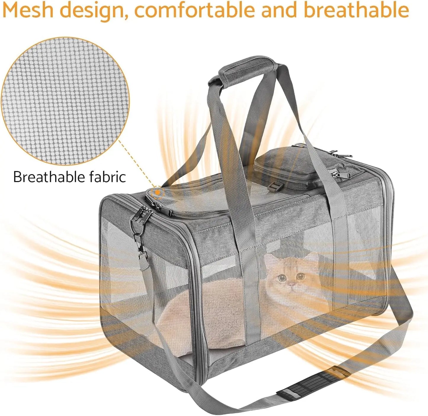 Airline Pet Carrier Soft Travel Bag