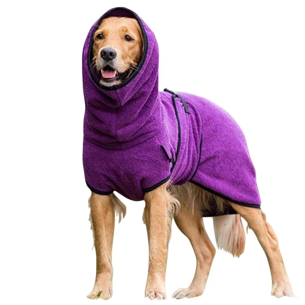 Skin and Soft Dog Bathrobe Towel With Hoodies
